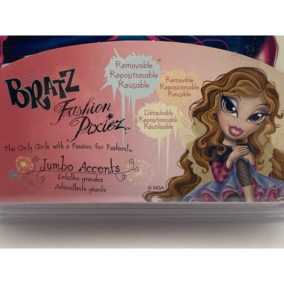 Bratz Glow in the Dark Wall Peel and Stick Jumbo Stickers (30) - Removable - NIP - Picture 2 of 6